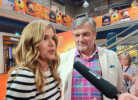 Sabrina auf der Garfield Premiere in Berlin